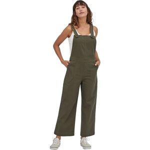 Patagonia Women’s Stand Up Crop Overalls Green Size 6